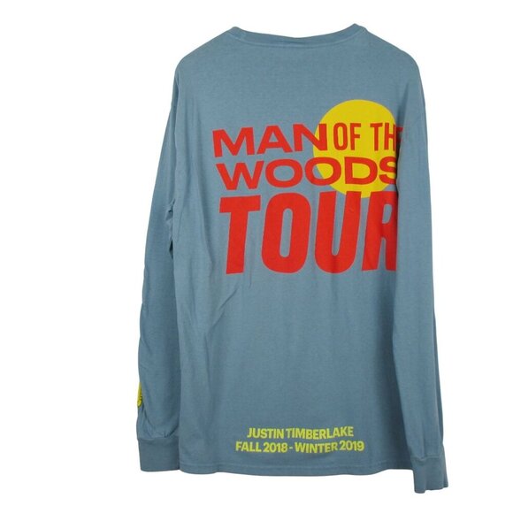 RARE JUSTIN TIMBERLAKE MAN OF THE WOODS TOUR 2018-2019 T-SHIRT SIZE L UNISEX - Picture 1 of 7